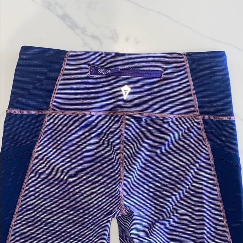IVIVVA Girls Purple Mesh Bottom Leggings
